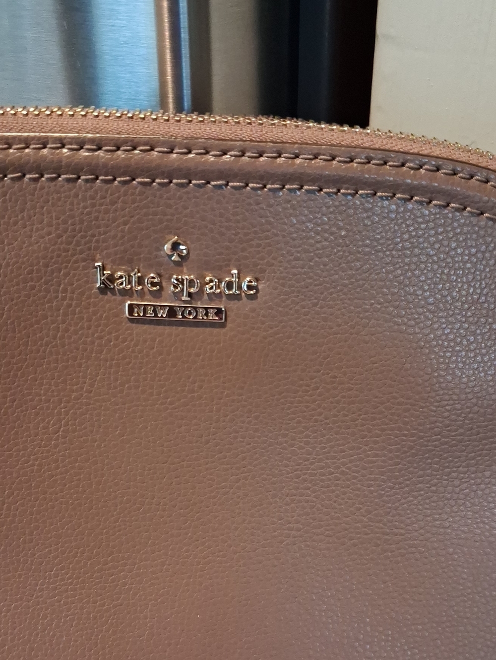 Kate Spade Brown Leather Crossbody Bag with Card Holder - Picture 2 of 10